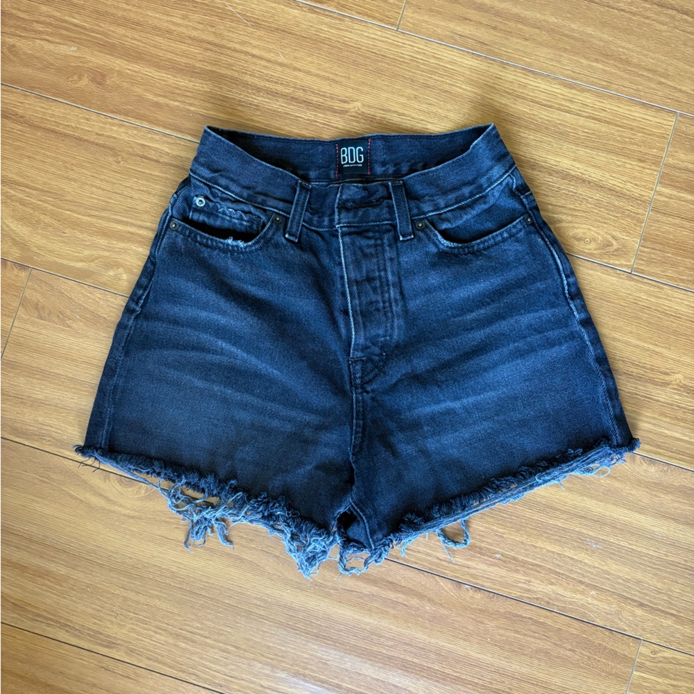 BDG Women's Dark Blue Jean Shorts